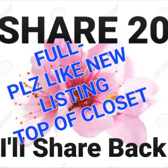 Other - This listing is FULL, plz like the other listing top of my CLOSET & share 20!